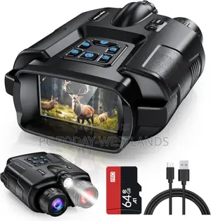 Night Vision Goggles 2000 Feet Infrared Binoculars + 64gb