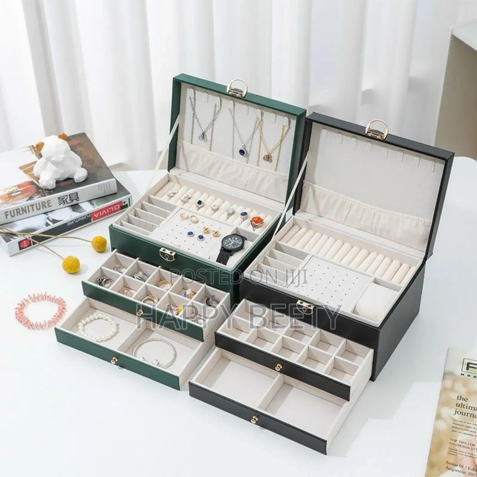 *Multi-Layer Jewelry Storage Box Large Capacity Necklace
