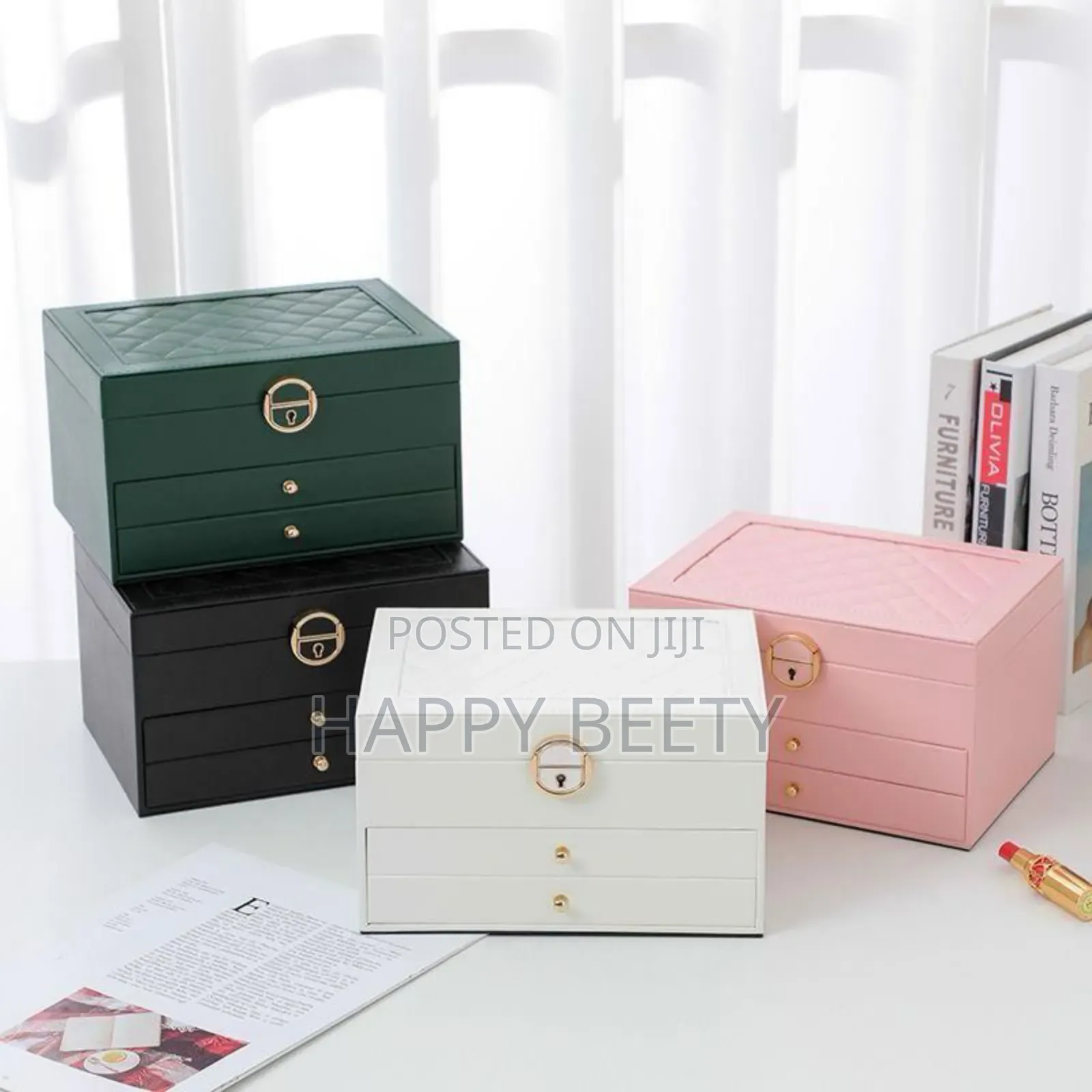 *Multi-Layer Jewelry Storage Box Large Capacity Necklace