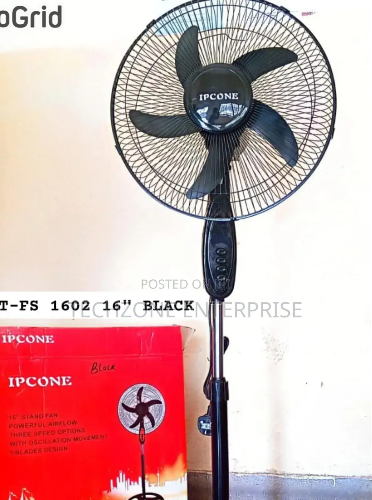 Ipcone Ht-Fs1602 16′′ Standing Fan With 3 Speeds Settings