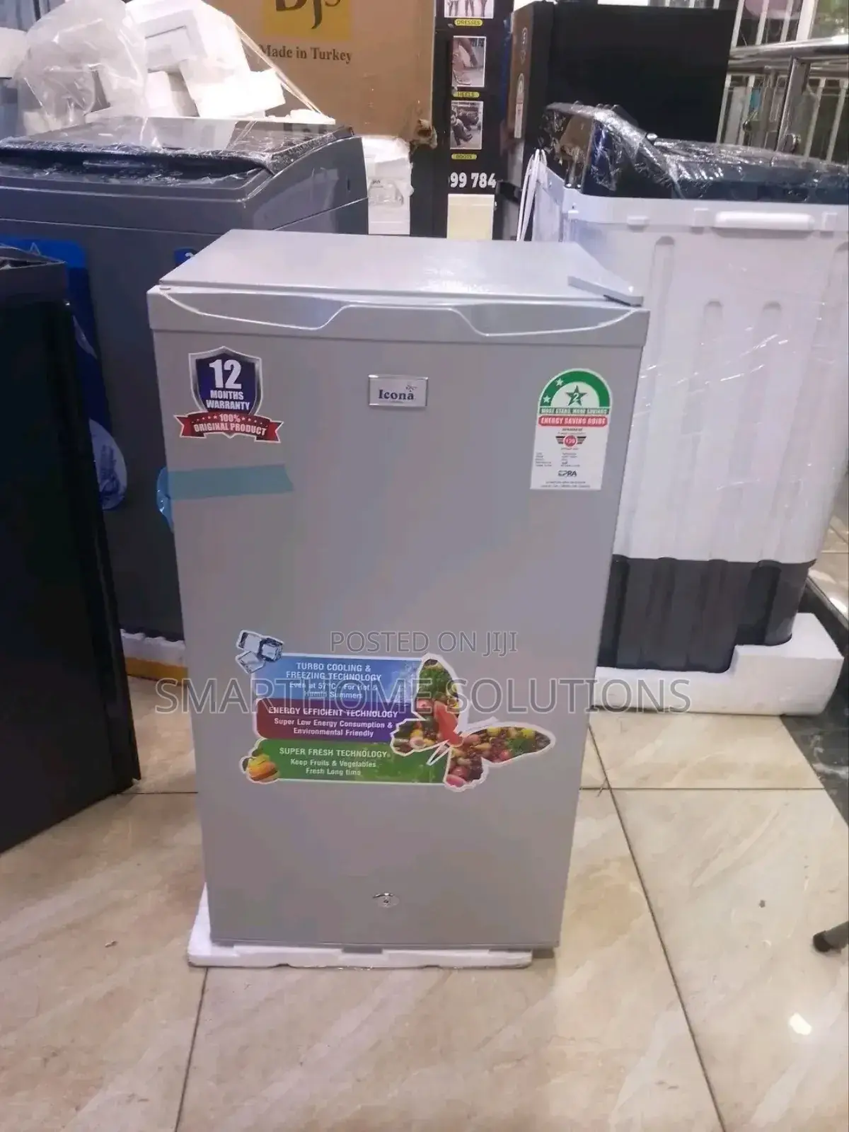 No CFC - 90ltrs Icona Top Freezer Fridge - Single-Door