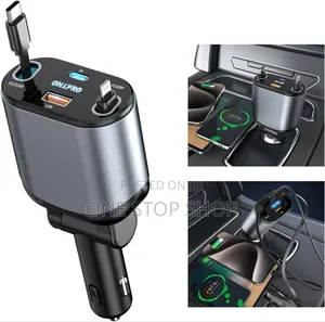 Retractable Car Charger Type X Fast Charging