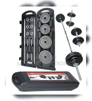 50kg York Weight Set – Adjustable Dumbbells Barbell