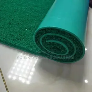 Heavy-Duty Green PVC Coil Mat,1.2m Wide | for Busy Entrances