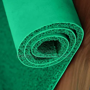 Heavy-Duty Green PVC Coil Mat,1.2m Wide | for Busy Entrances