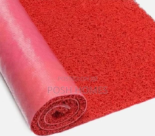 Shopfront Red PVC Coil Mats - main view