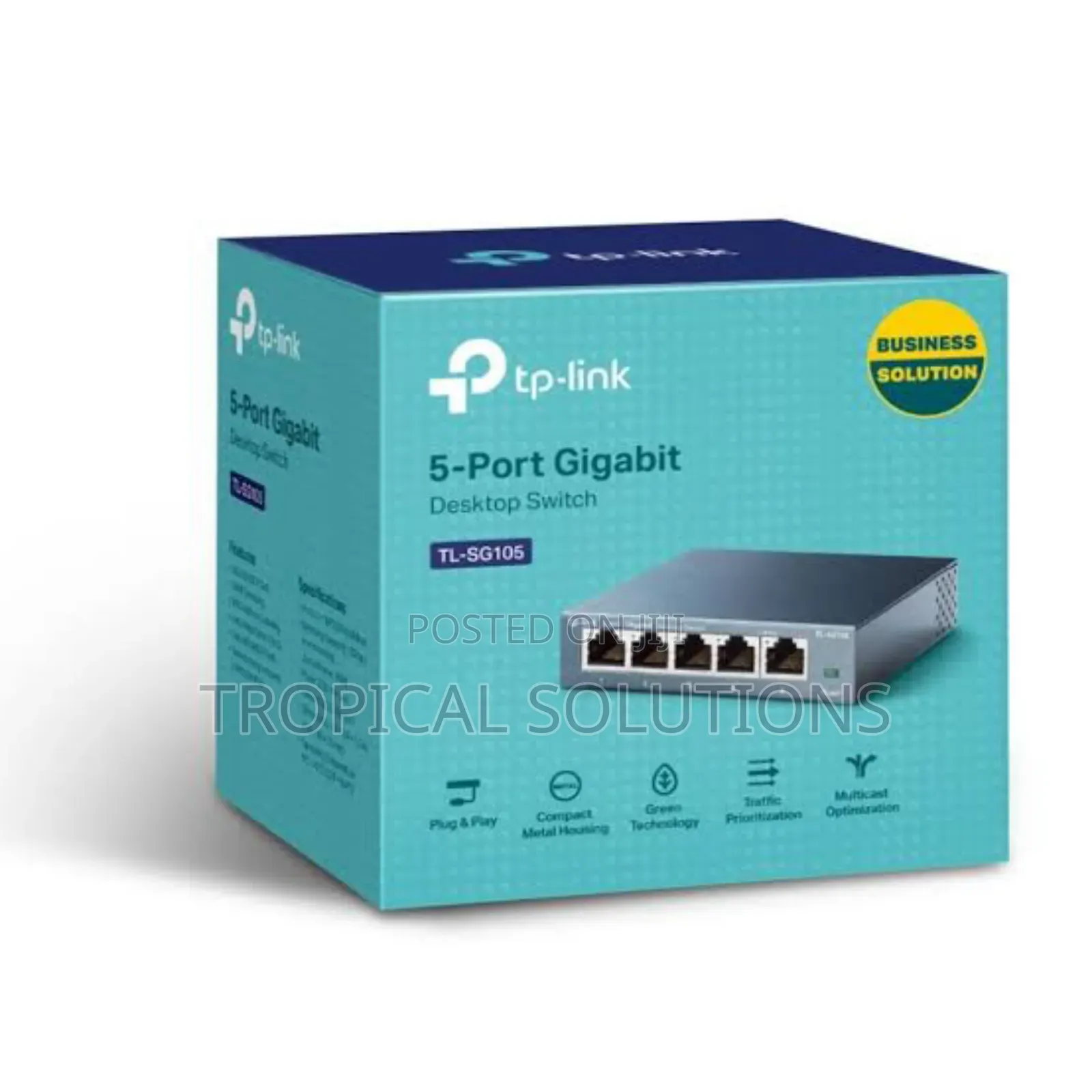 Tp-Link 5 Port 10/1000mbps Gigabit Desktop Switch Tl-Sg105