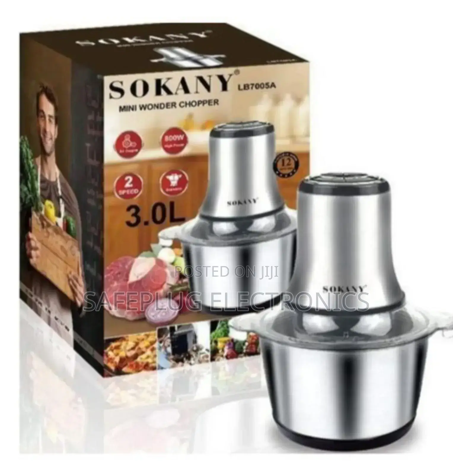 Sokany 3l Electric Food Chopper – Powerful Fast Prep