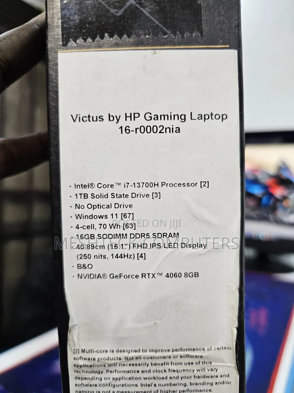 New Laptop HP Victus 16 16GB Intel Core I7 SSD 1T