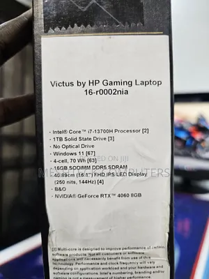 New Laptop HP Victus 16 16GB Intel Core I7 SSD 1T
