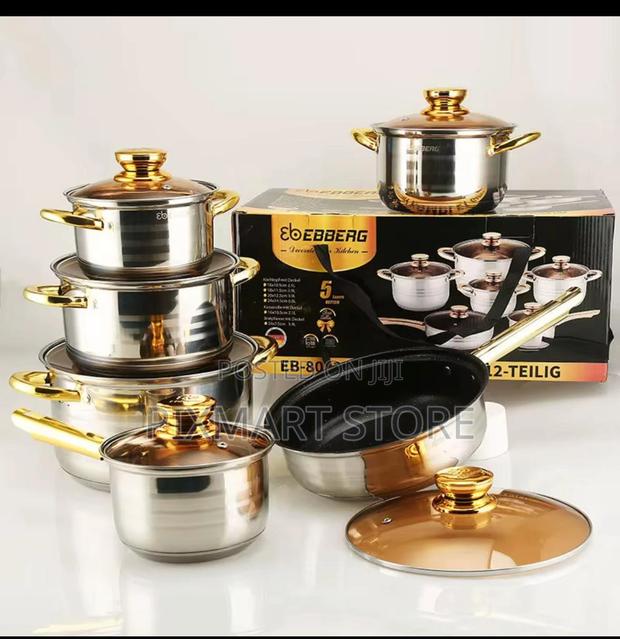 12pcs Ebberng Cookware Set – Durable Non-Stick - main view