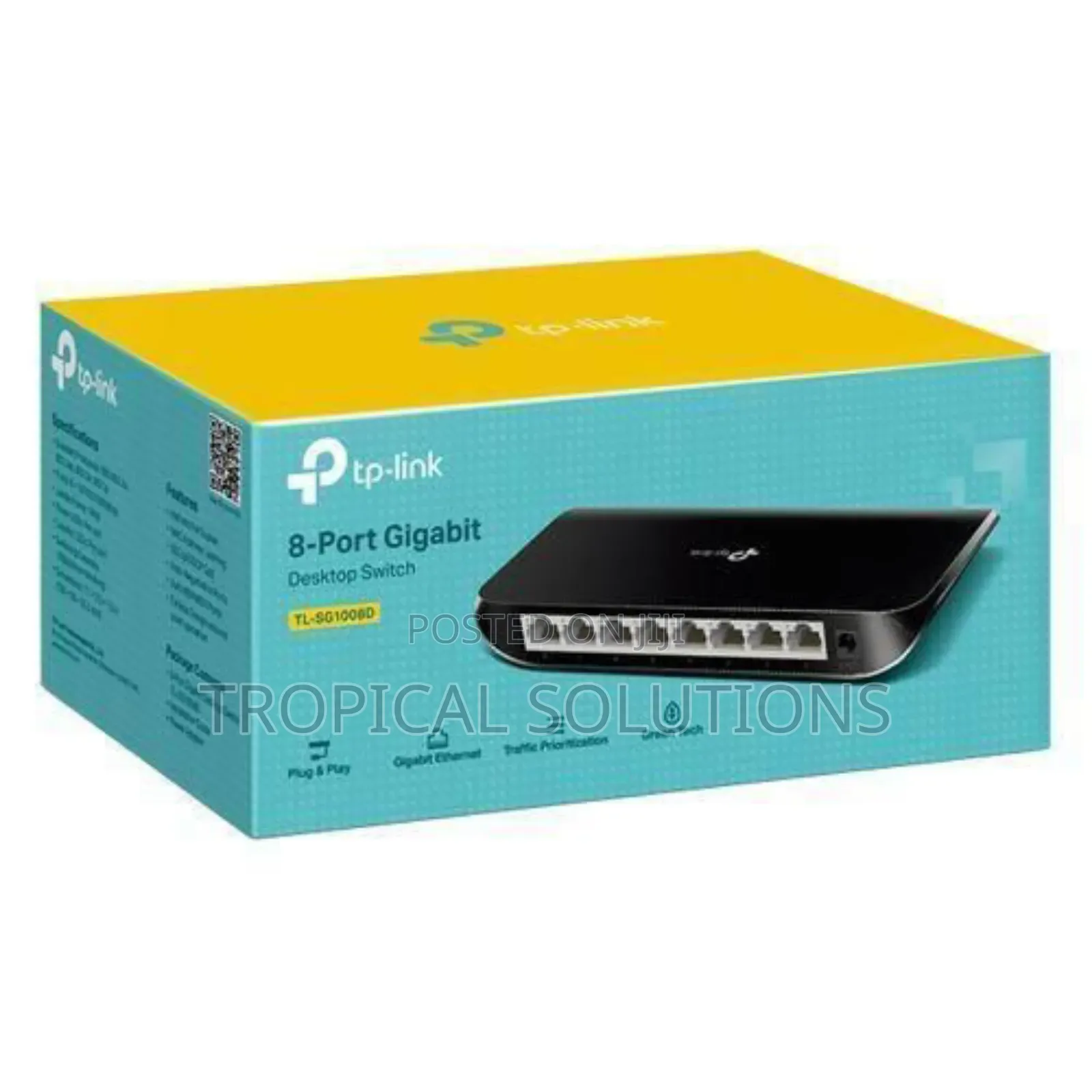 Tp-Link 8 Port 10/1000mbps Gigabit Desktop Switch Tl-Sg1008d