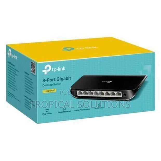 Tp-Link 8 Port 10/1000mbps Gigabit Desktop Switch Tl-Sg1008d - thumbnail 2
