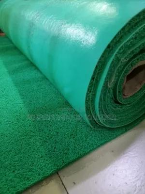 Green PVC Spaghetti Coil Mat | Perfect for Lobbies