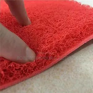 Red PVC Spaghetti Coil Mat – 1.2m Wide | Bold, Durable