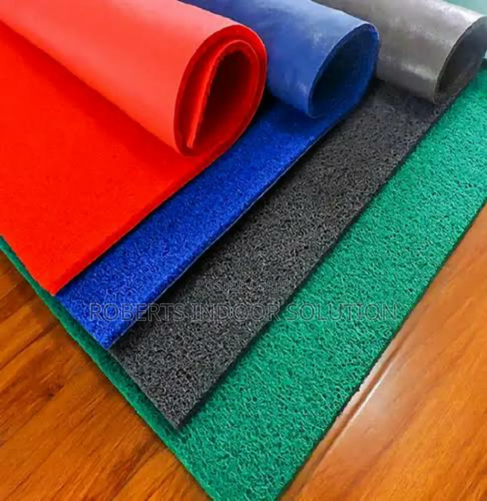 Red PVC Spaghetti Coil Mat – 1.2m Wide | Bold, Durable