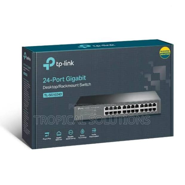 Tp-Link 24port 10/1000mbps Gigabit Switch Tl-Sg1024d