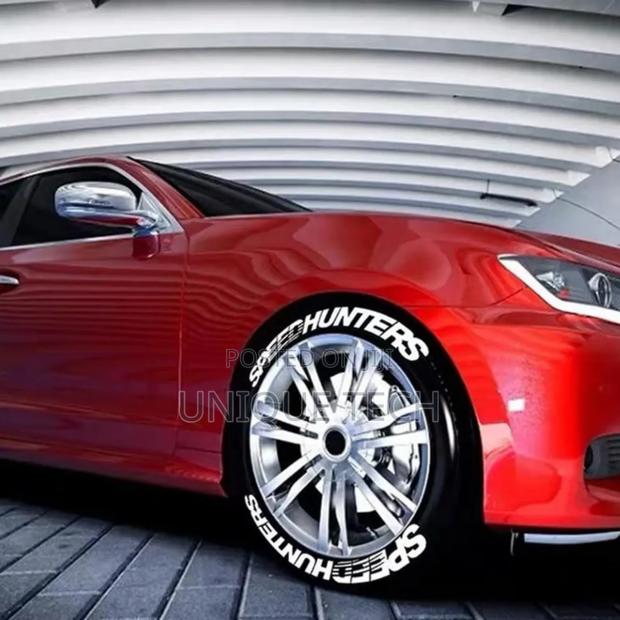 Speed Hunters Tire Stickers – 8pcs Set for Any Car