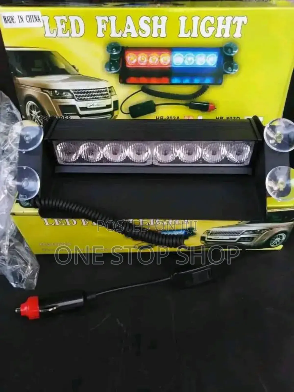 Dashboard Suction Windscreen Mount 8x Led Vip Colored Light