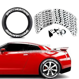 Speed Hunters Wheel Stickers – 8pcs Bold Vinyl Set