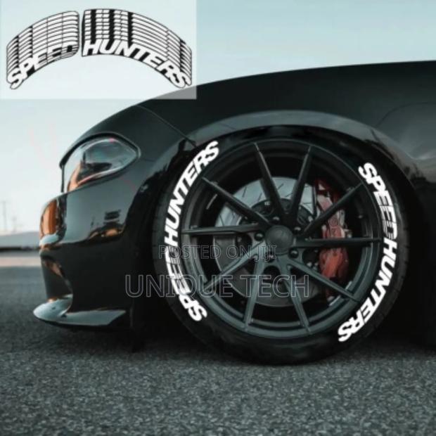 8pcs Speed Hunters Tire Letters – Durable Stylish - main view