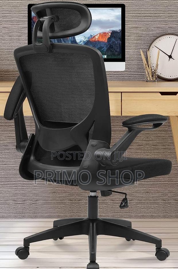 Office Chair; Lumbar-Enhanced Ergonomic Office Seating - thumbnail 6