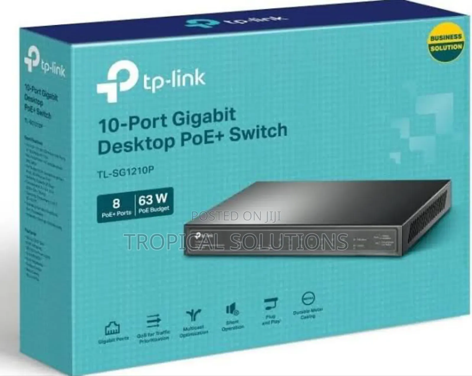 Tp-Link 10-Port Gigabit Desktop Switch (8-Port Poe) Sg1210p