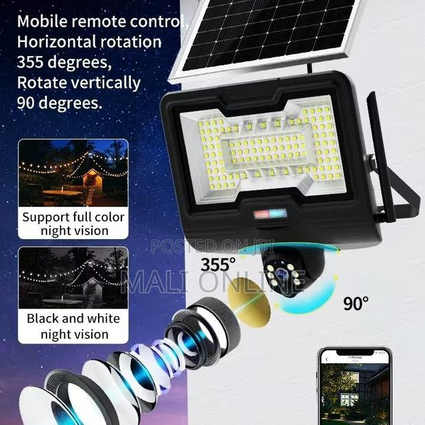 Solar-powered Led Street Flood Light With 4g Cctv Camera