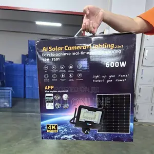 Solar-powered Led Street Flood Light With 4g Cctv Camera