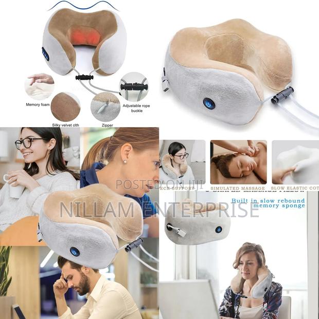 Portable Cervical Vertebra U-Shape Neck Pillow Massager
