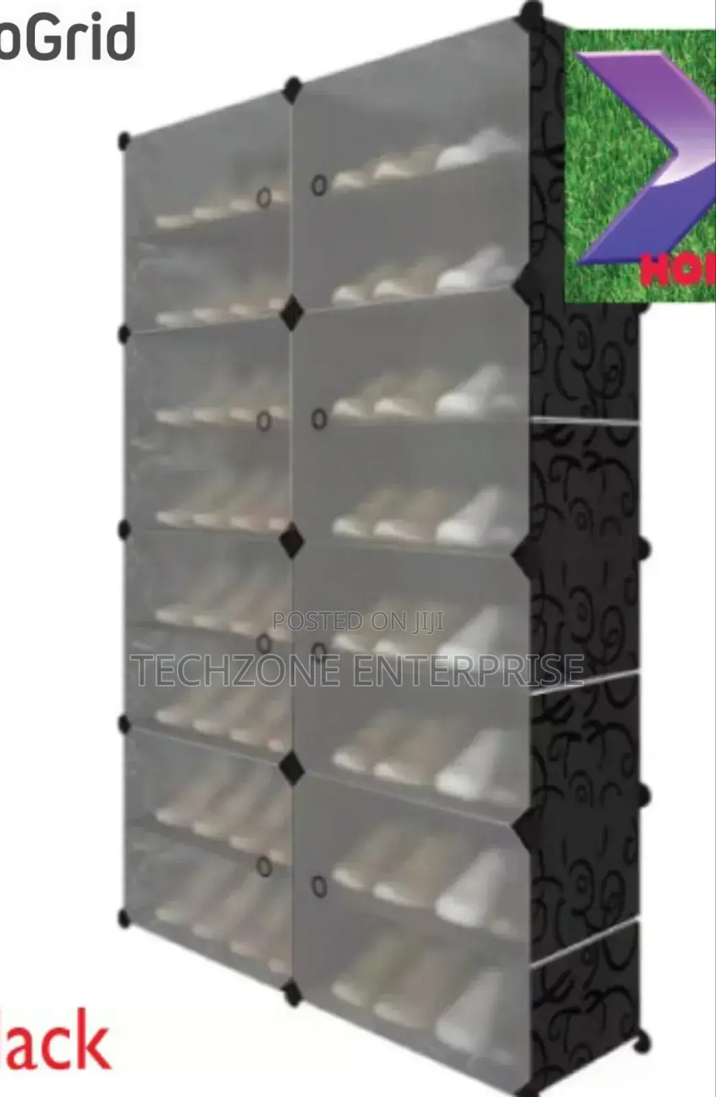 32 Pairs Shoe Rack Organizer With Cover 