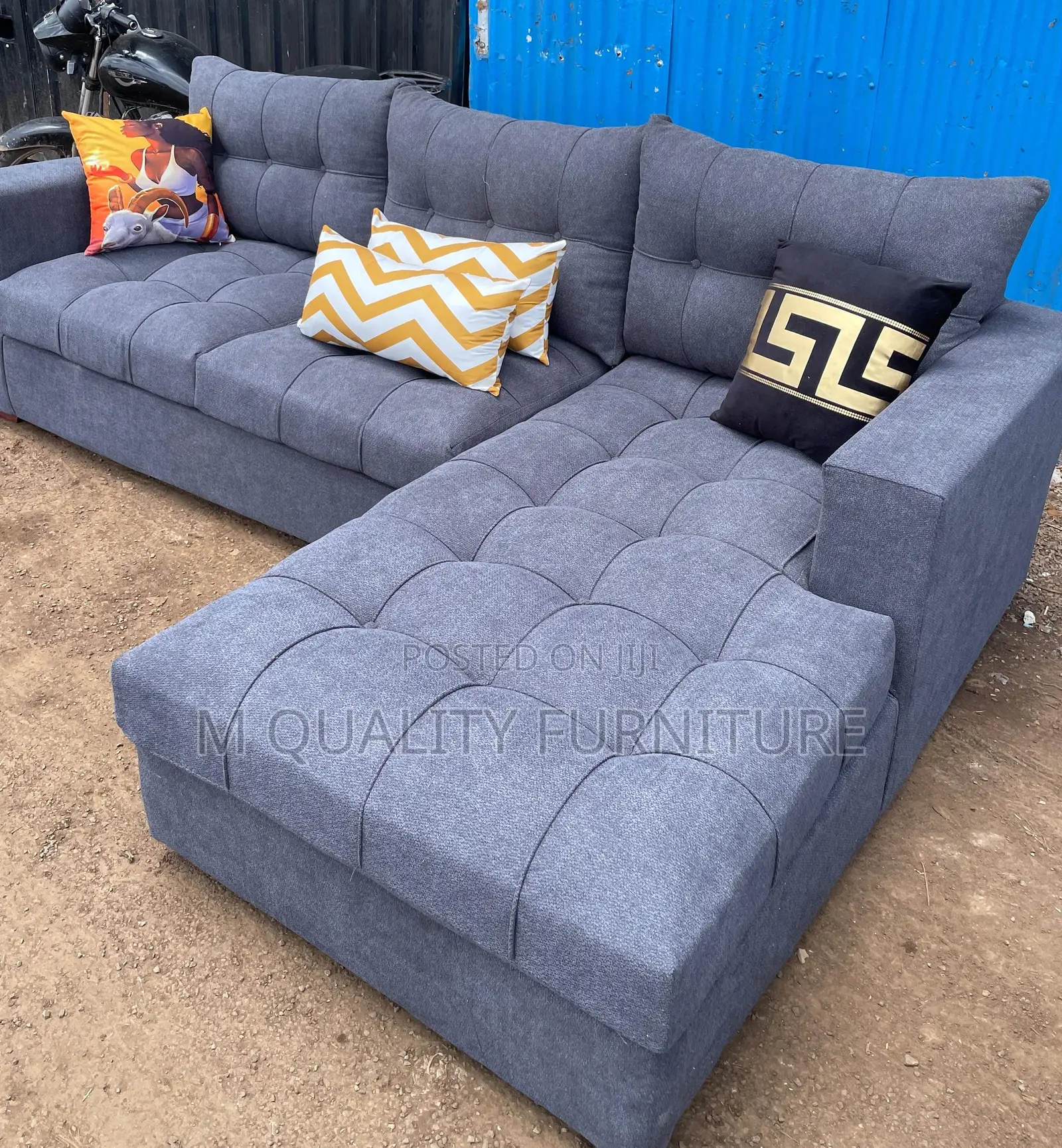 Dark Gray 6 Seater Sofa With Corners