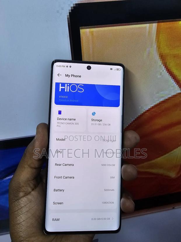 Tecno Camon 30S Pro 256 GB Black - main view
