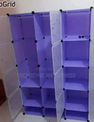 Wardrobe - Nunix 1202 3 Column Plastic Wardrobes