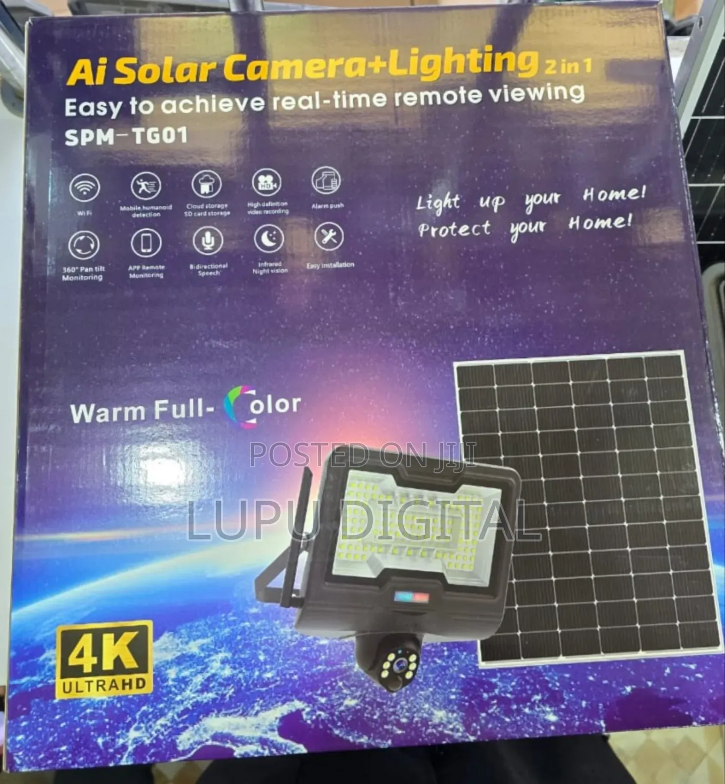 600 Watta Ai Solar Camera+ Lighting 2 In1