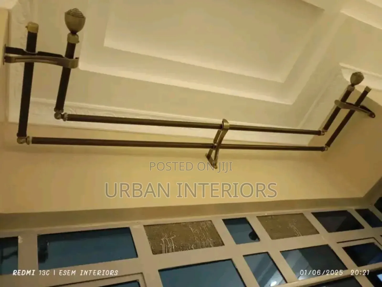 Juakali Curtain Rods Juakali Curtain Rod Corner Installation