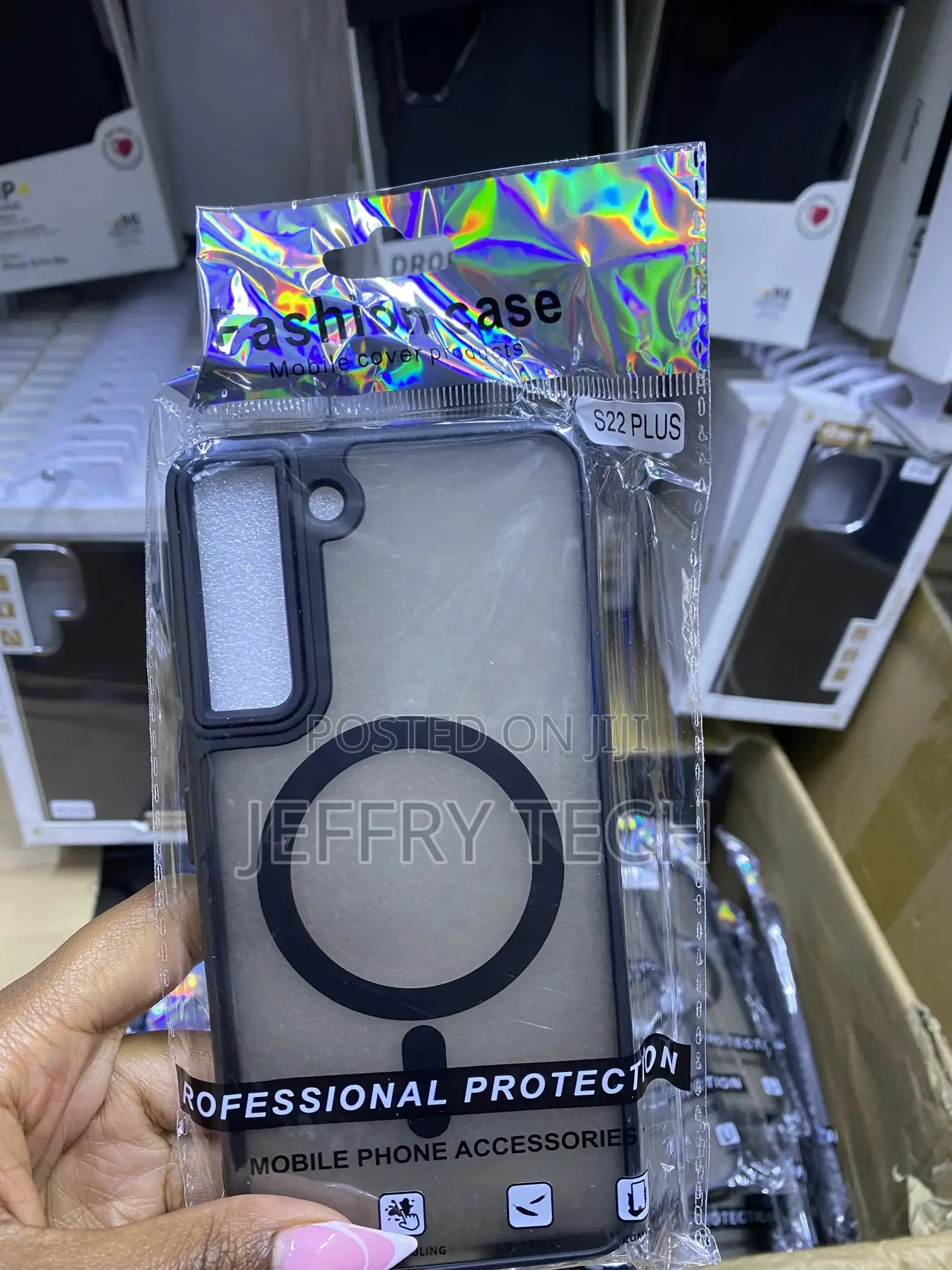 Tianniuke Magnetic Galaxy S22 Plus Translucent Matte Case