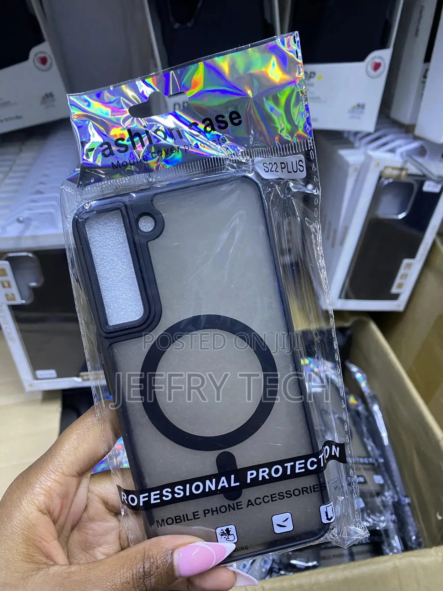 Tianniuke Magnetic Galaxy S22 Plus Translucent Matte Case