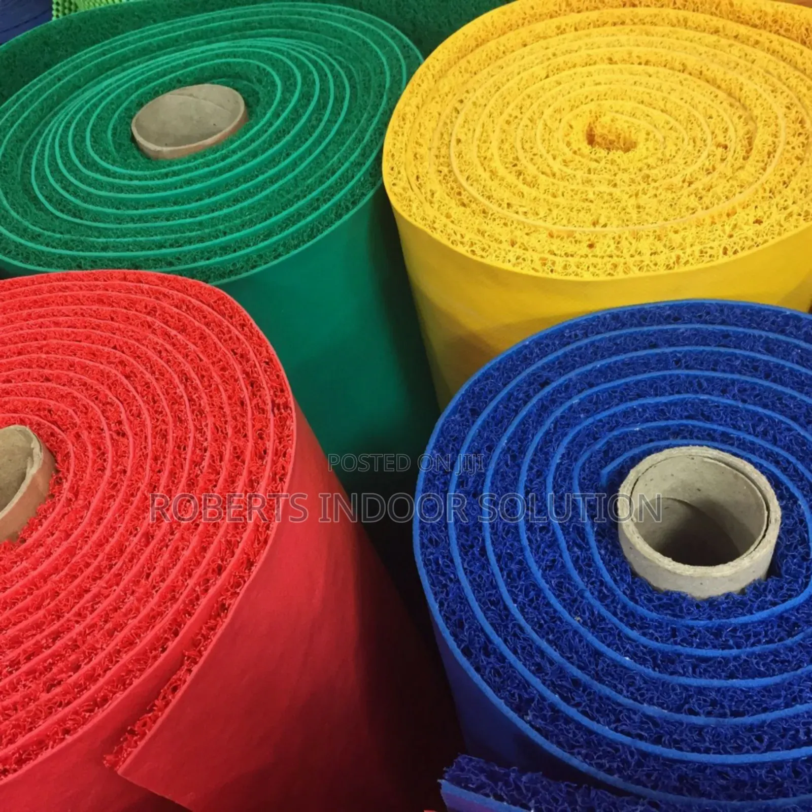 Vibrant Red Pvc Coil Mat – 1.2m Wide , Washable Entry Mat