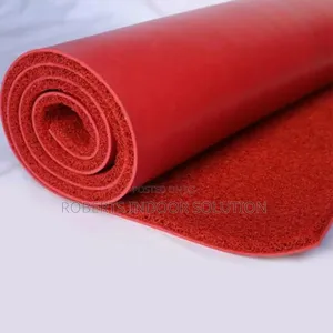 Vibrant Red Pvc Coil Mat – 1.2m Wide , Washable Entry Mat