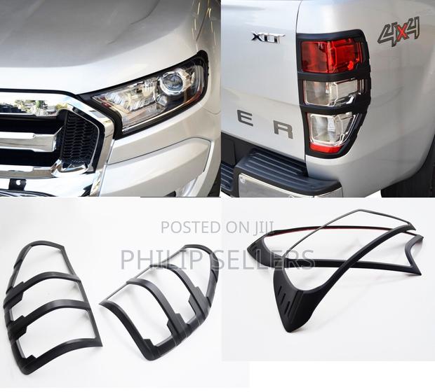 Ford Raptor 2019-2022 Matt Black Rear Light Covers