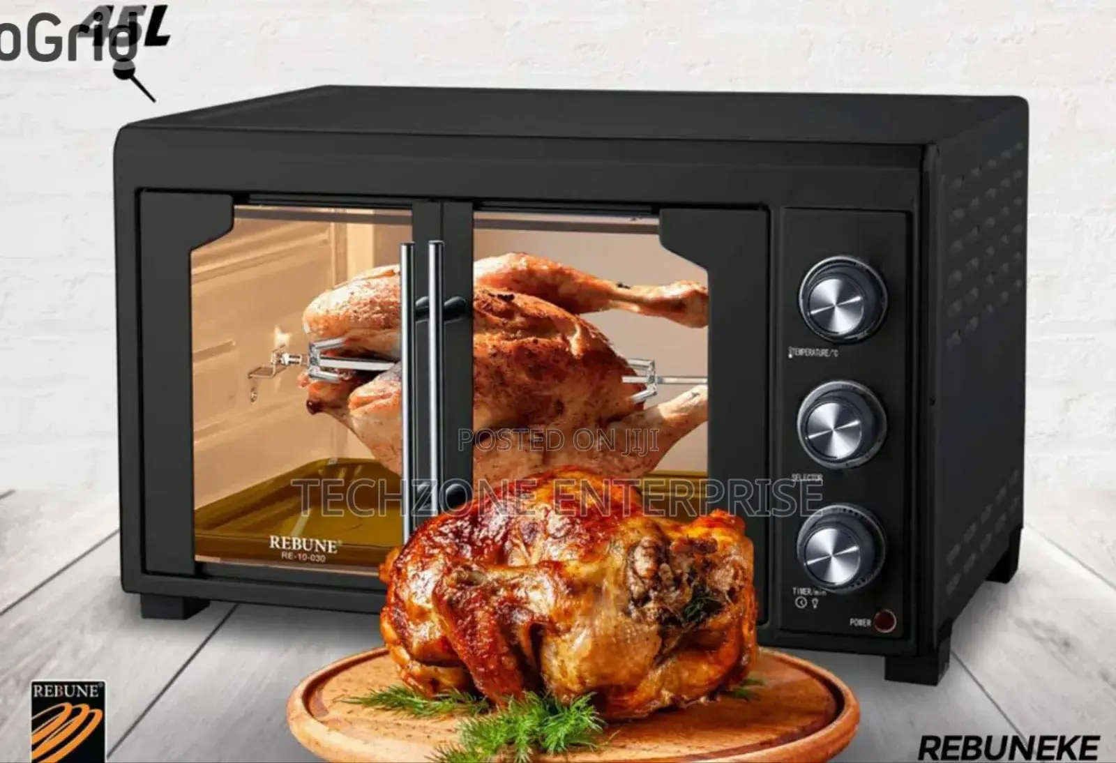 Rebune Re-10-030 45l French Door Oven With Accessories