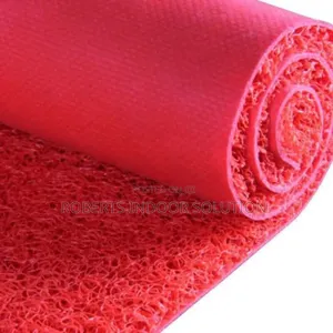 Bold Red PVC Entrance Mat – 1.2m Wide | Slip-Proof Durable