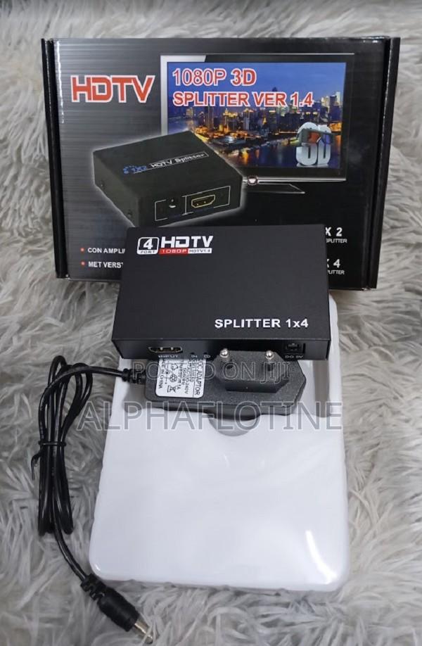 1in 4 Out HDTV Video Splitter Mini Splitter Hd4 Port Monitor