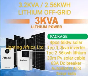Boma 2.65kwh Lithium Battery - 3.2kva Hybrid Inverter Off-Grid System