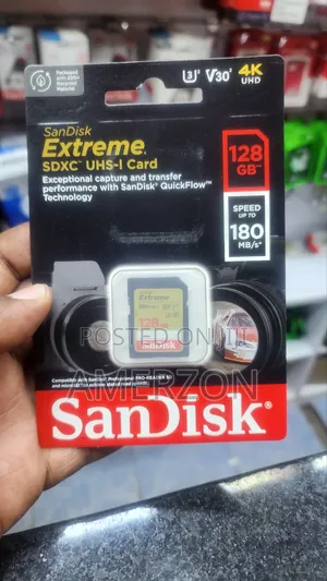 Sandisk 128gb Extreme Pro SDXC Uhs-I Card