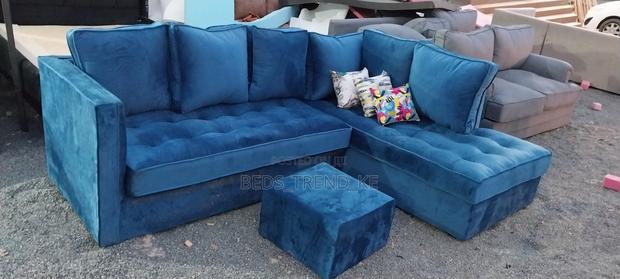 Classy 6 Seater Chester L Seat Sofa With a Puff - thumbnail 2