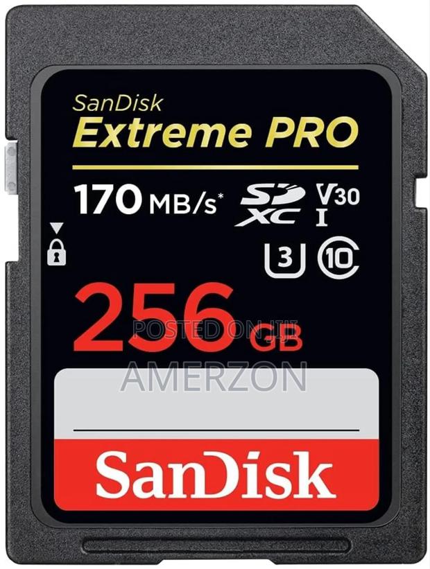 Sandisk Extreme Pro 256gb SDXC Uhs-I Card for Camera