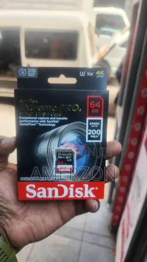 Sandisk Extreme Pro 64gb SDXC Uhs-I Card for Camera
