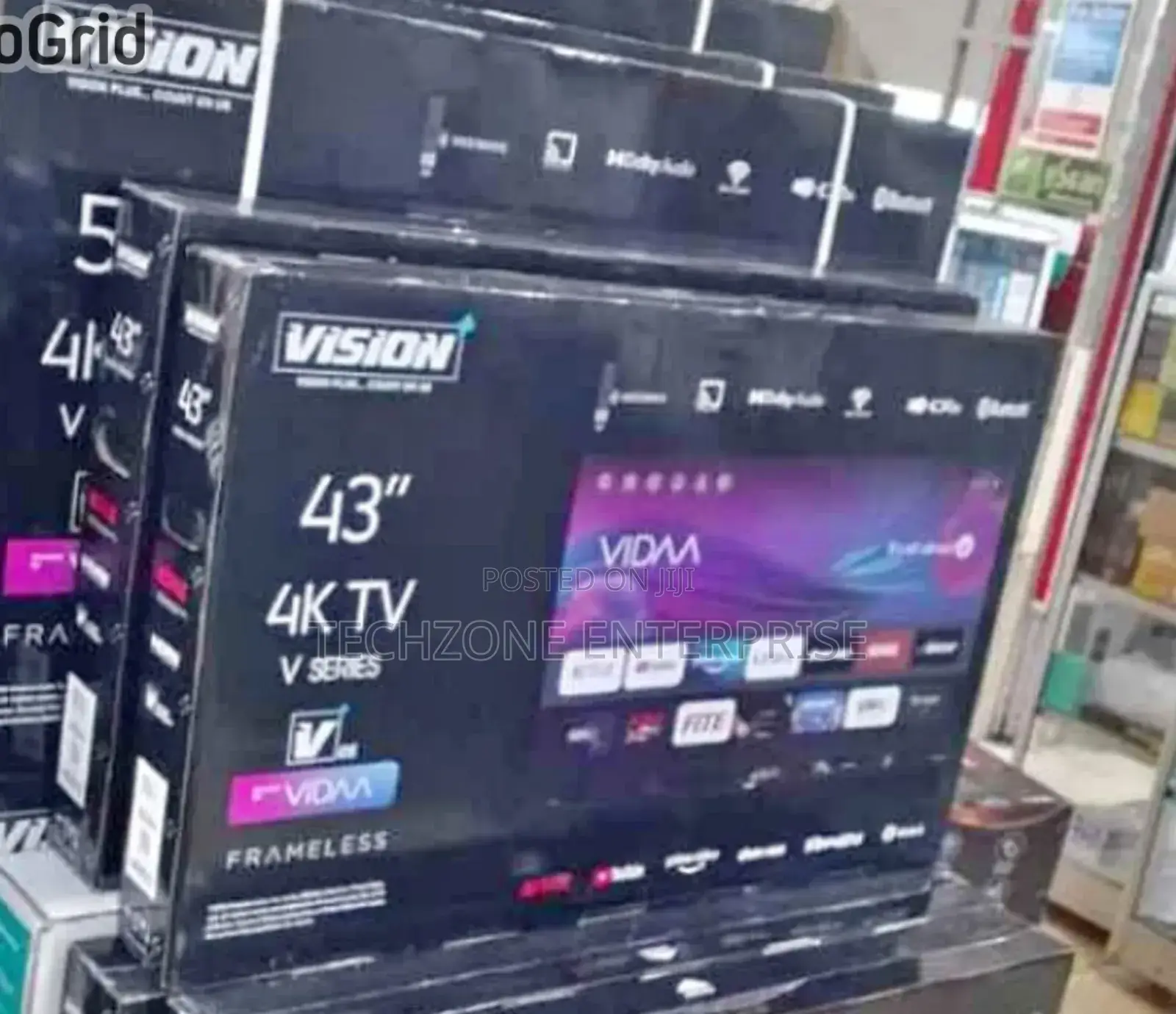 Vision Plus 43 Inch Uhd Tv Bt Netflix Wifi
